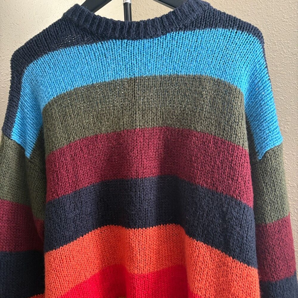 Multicolor Striped Knit Sweater Size S